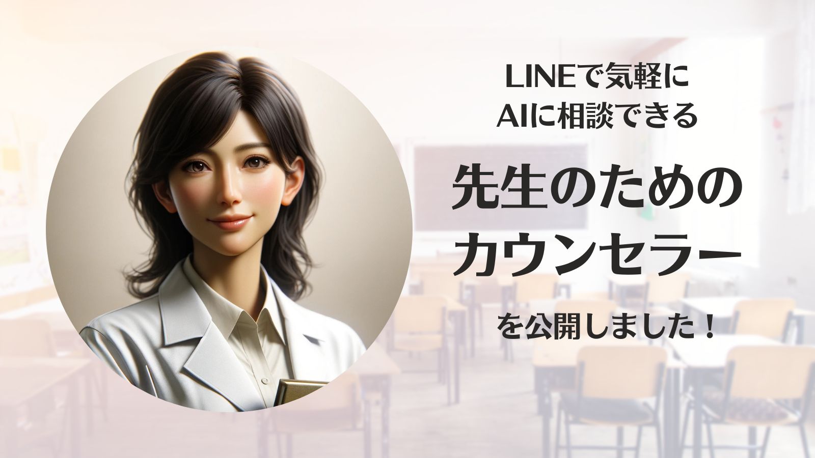 LINEで気軽にAIに相談できる「先生のためのカウンセラー」を公開しました！